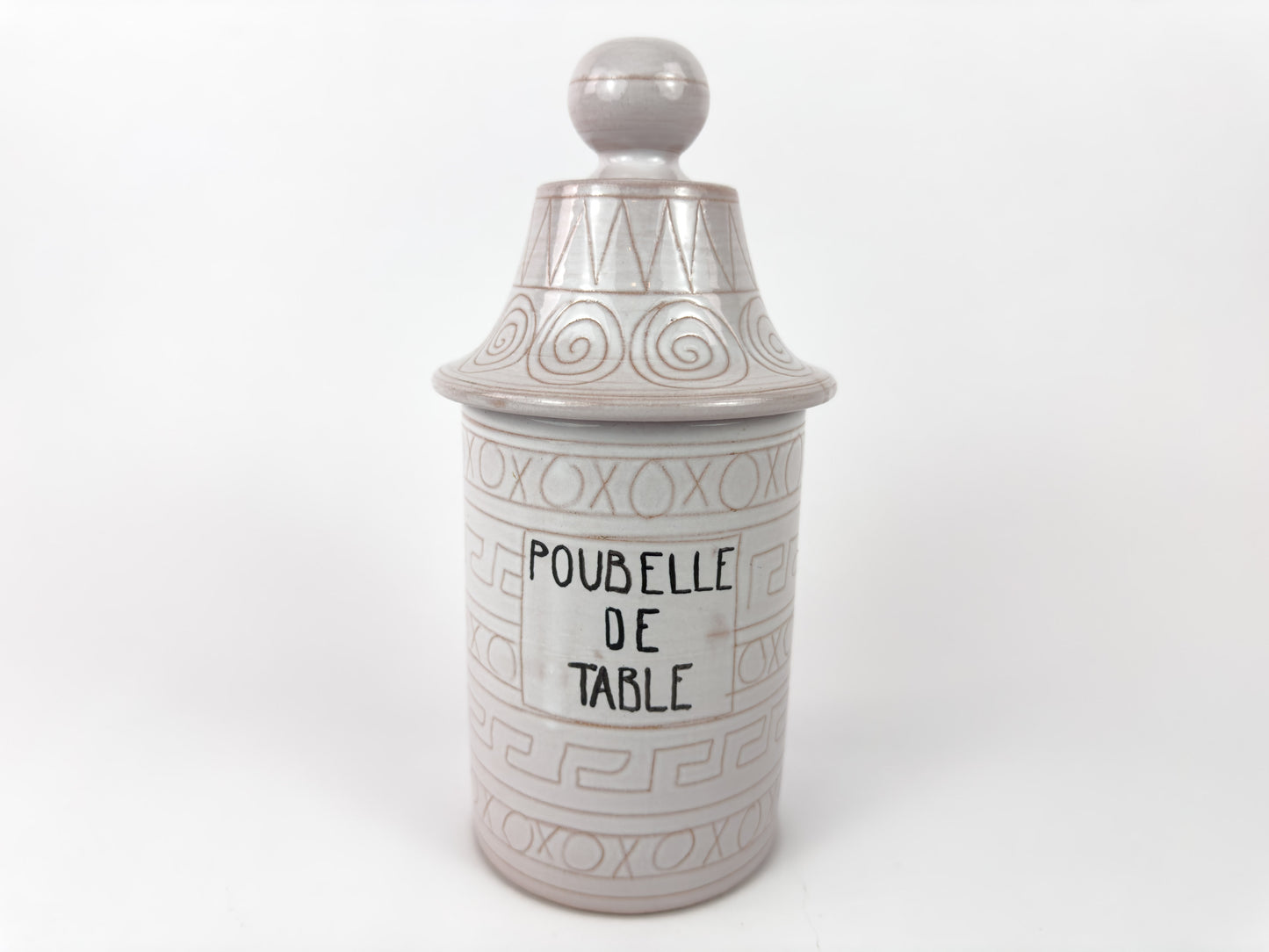 Robert Picault “Poubelle de Table” Pot, Vallauris, France, c 1950s