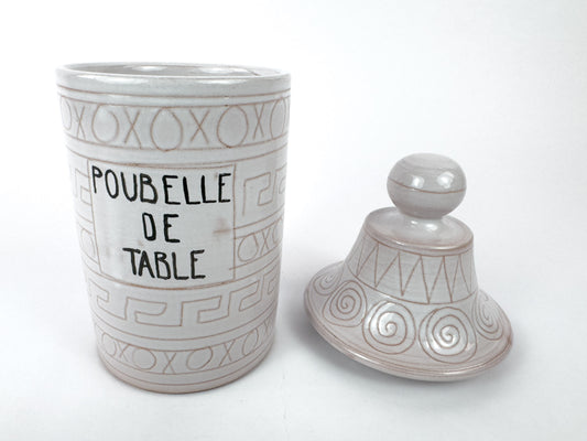 Robert Picault “Poubelle de Table” Pot, Vallauris, France, c 1950s