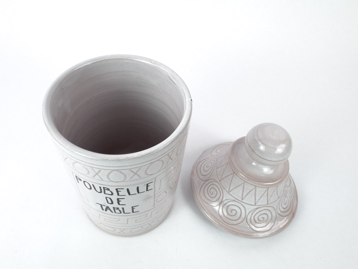 Robert Picault “Poubelle de Table” Pot, Vallauris, France, c 1950s