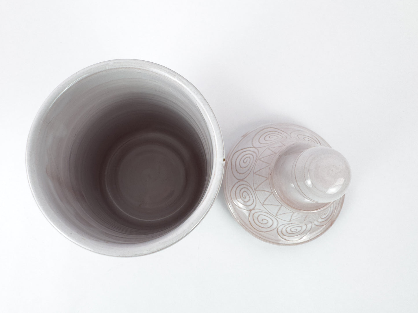 Robert Picault “Poubelle de Table” Pot, Vallauris, France, c 1950s