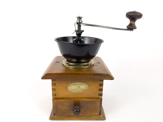 Vintage Peugeot Frères Wooden Manual Coffee Grinder, France