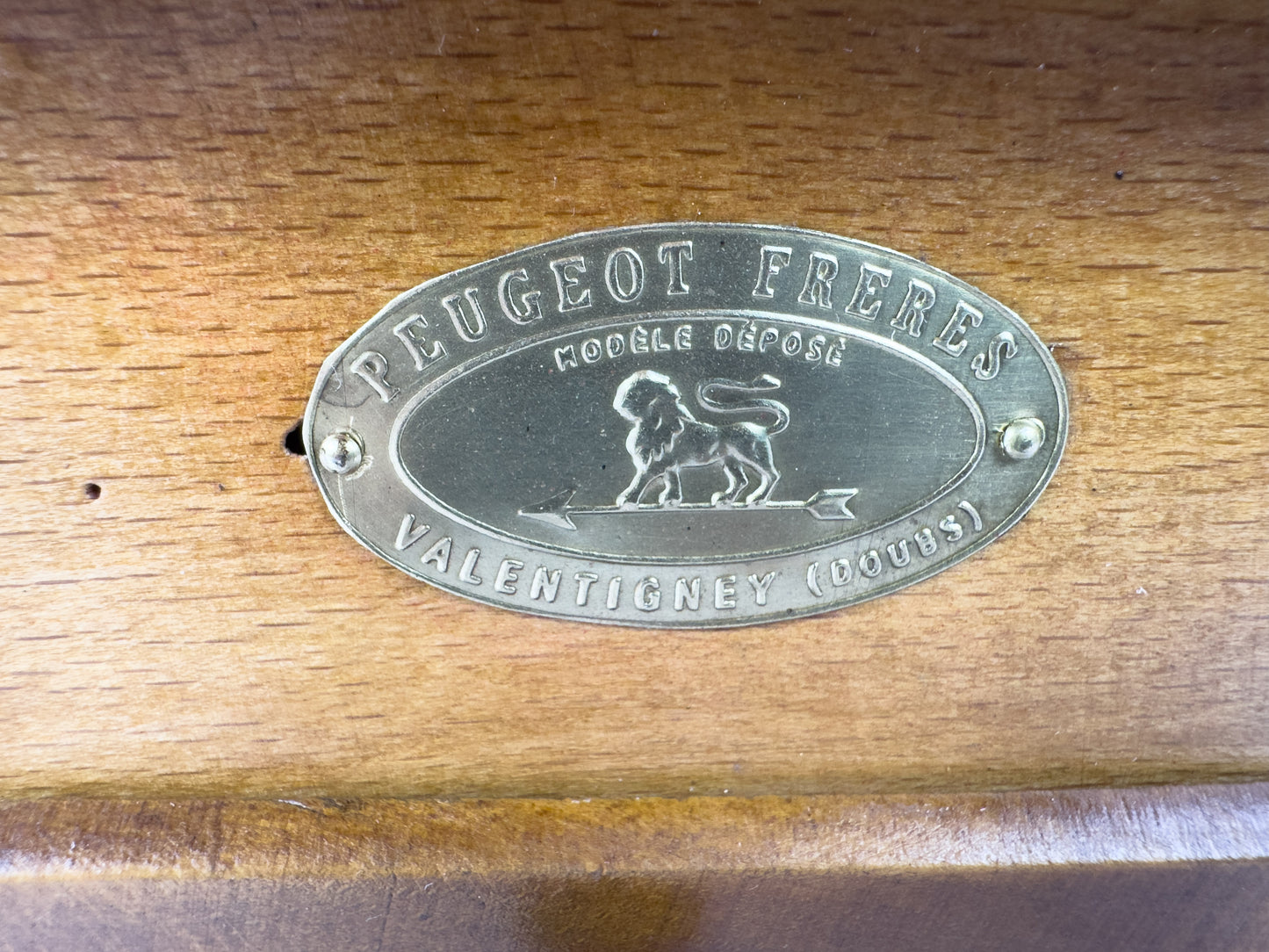 Vintage Peugeot Frères Wooden Manual Coffee Grinder, France