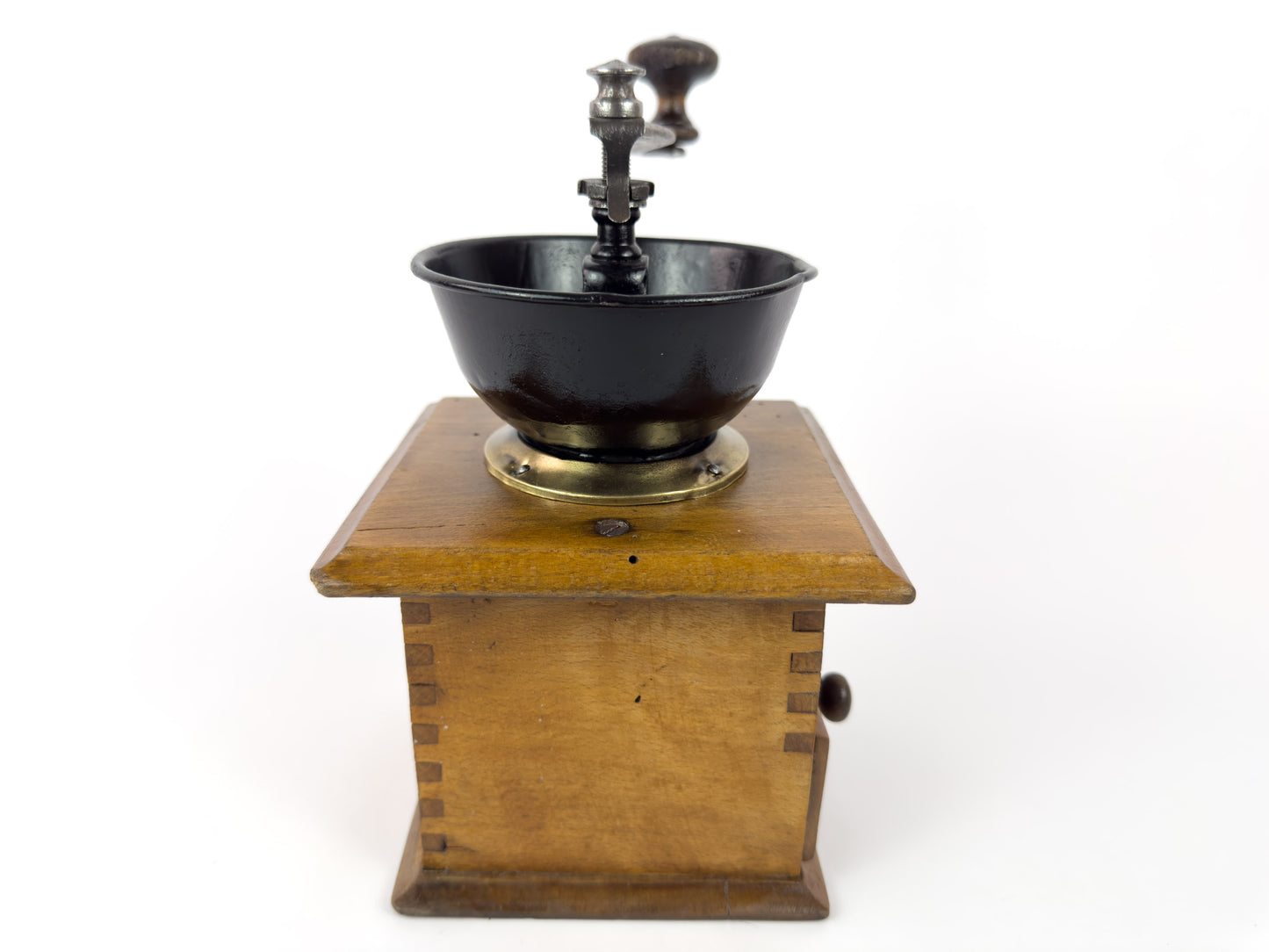 Vintage Peugeot Frères Wooden Manual Coffee Grinder, France