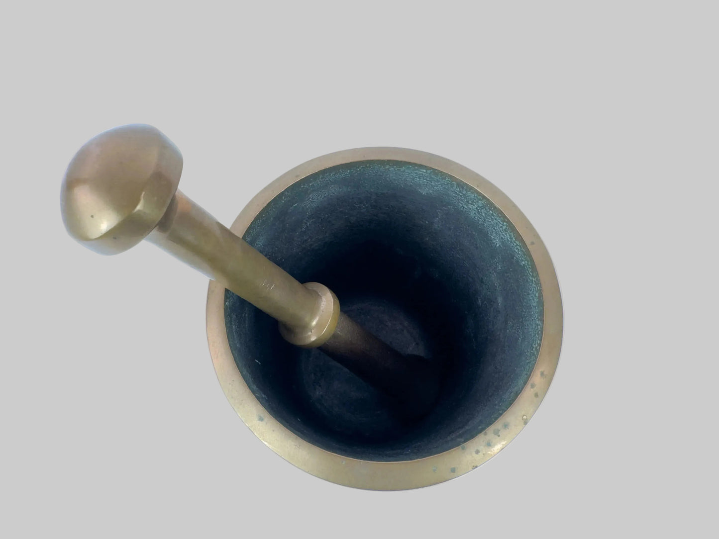 Large Mid-Century Solid Bronze Mortar and Pestle, c. 1950–1970