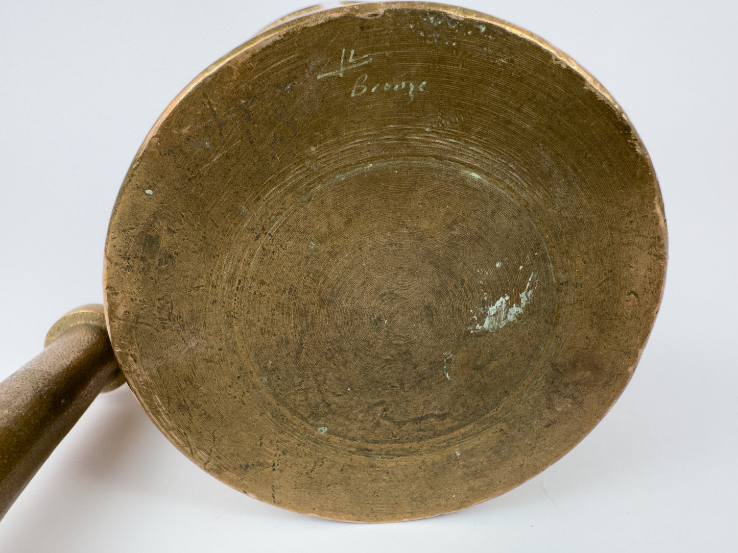 Large Mid-Century Solid Bronze Mortar and Pestle, c. 1950–1970