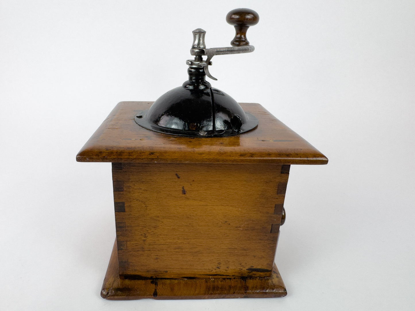 Vintage Peugeot Frères Wooden Manual Coffee Grinder, c. 1930s–1950s