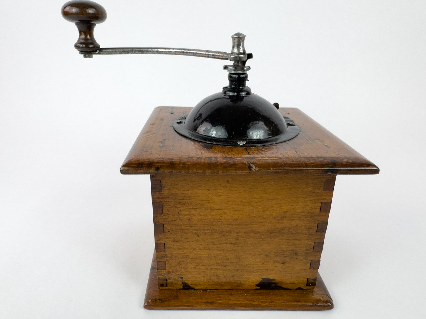 Vintage Peugeot Frères Wooden Manual Coffee Grinder, c. 1930s–1950s
