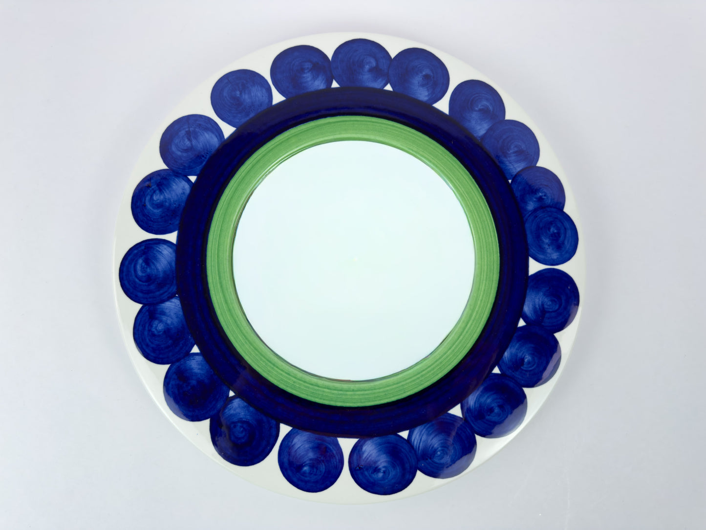 Marianne Westman for Rörstrand Piggelin Scandinavian Porcelain Wall Mirror, 1970s