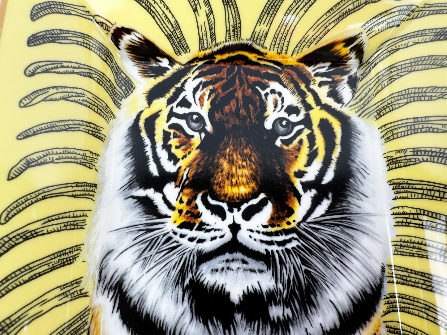 Hermès “Tigre Royal” Porcelain Vide-Poche by Christiane Vauzelles