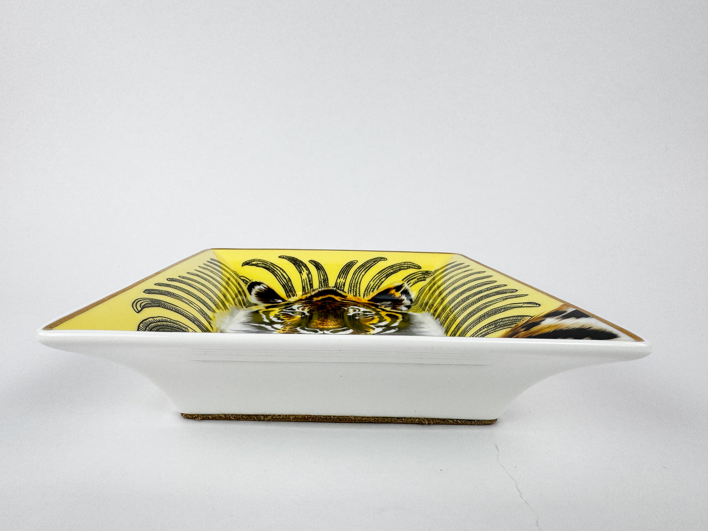 Hermès “Tigre Royal” Porcelain Vide-Poche by Christiane Vauzelles