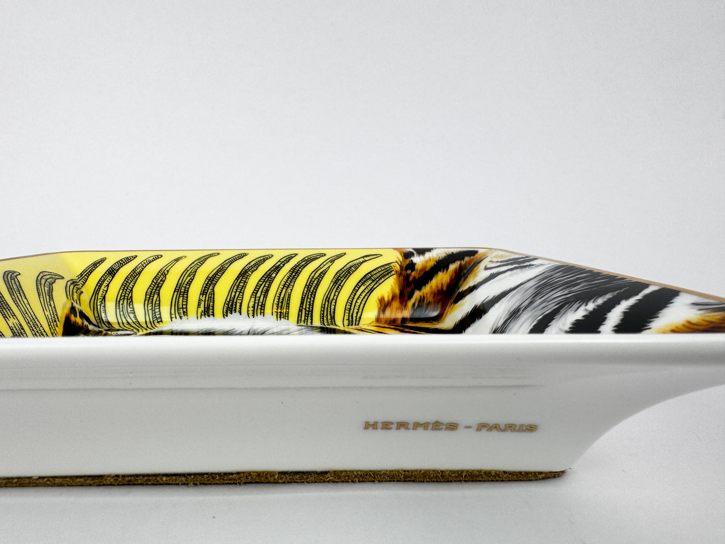 Hermès “Tigre Royal” Porcelain Vide-Poche by Christiane Vauzelles