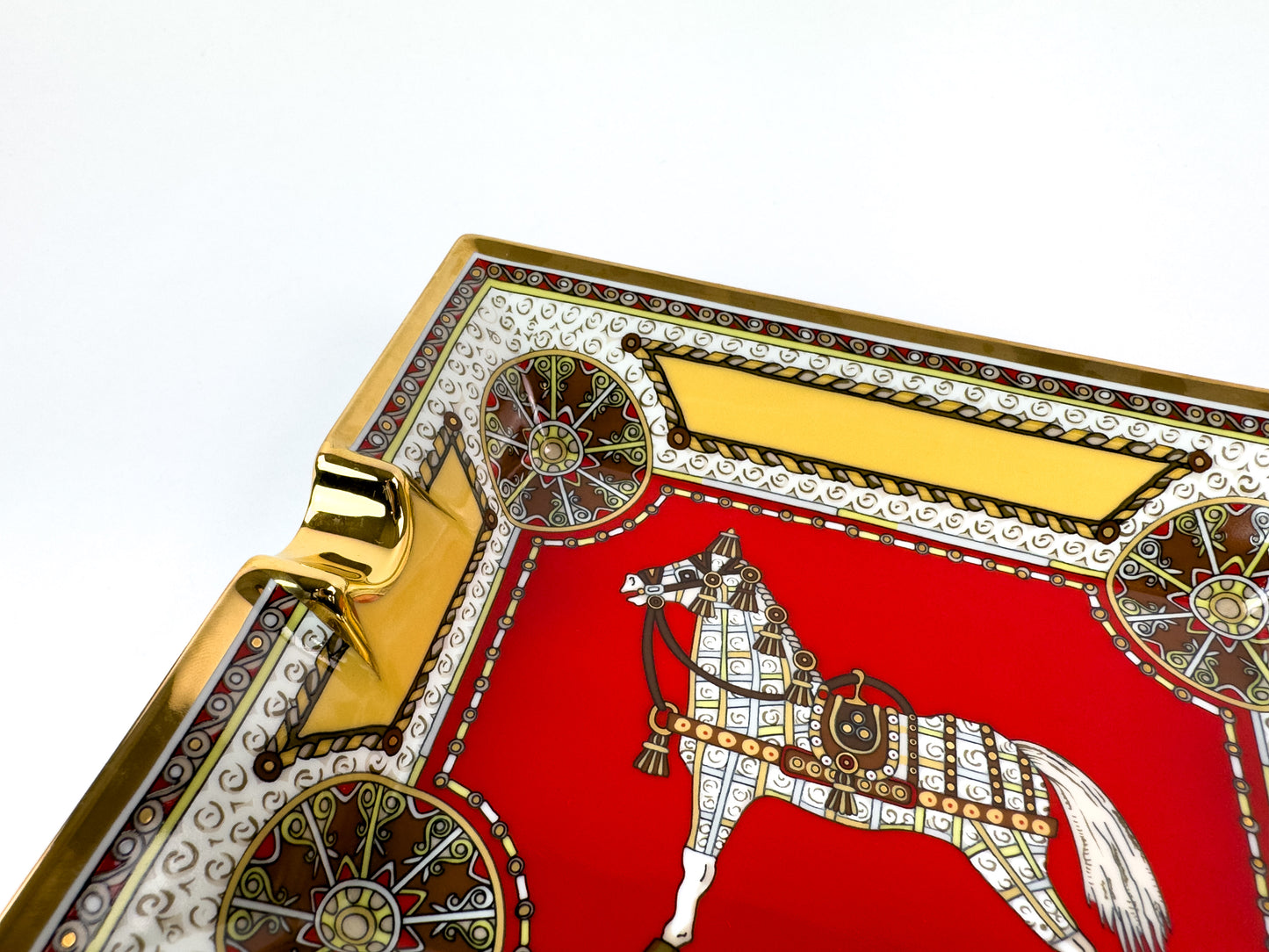 Hermès Paris Cheval d’Orient (Horse of the Orient) Porcelain Ashtray, New in Box