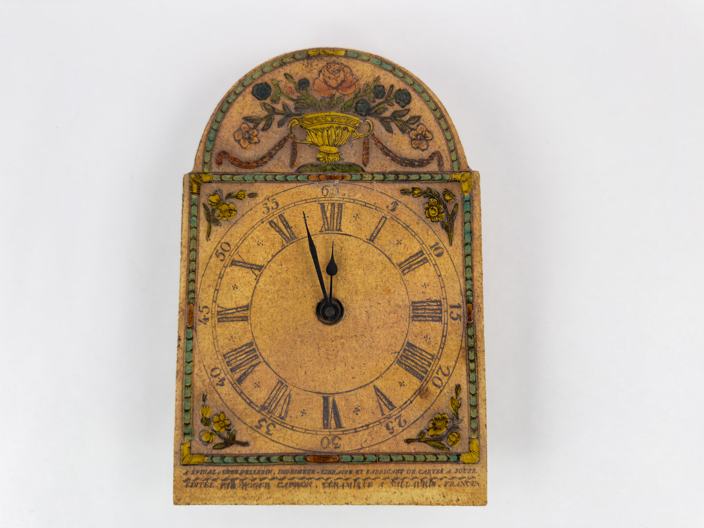 Roger Capron “Cercle du Soleil” Ceramic Wall Clock, Vallauris, 1970s