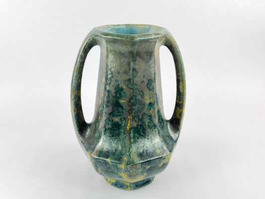 Large Art Deco Crystalline Glaze Stoneware Vase by Pierrefonds, France, c. 1925–1935