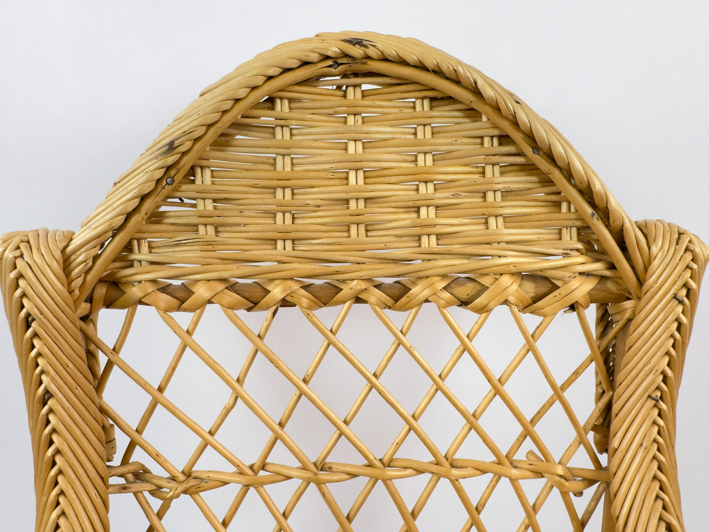 Vintage French Rattan Children’s Chair, 1950s