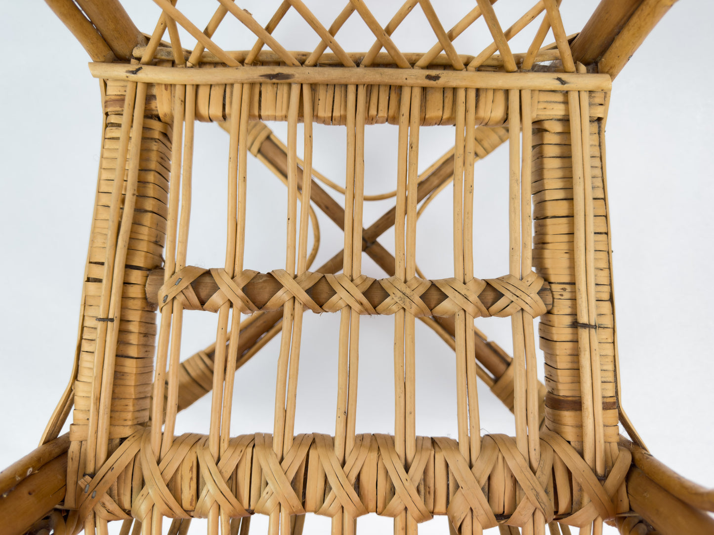 Vintage French Rattan Children’s Chair, 1950s