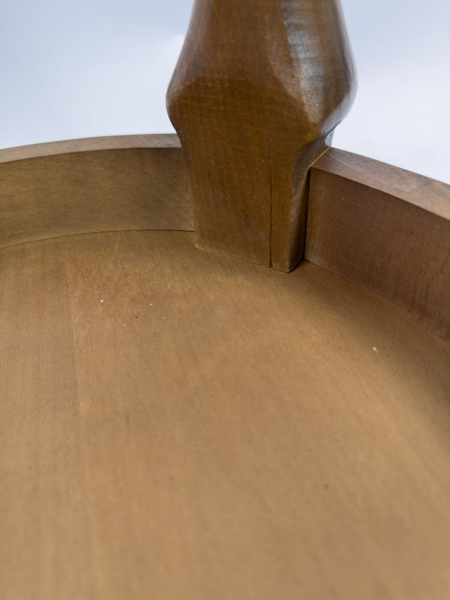 French Early 20th Century Hand-Carved Wooden Guéridon Side Table