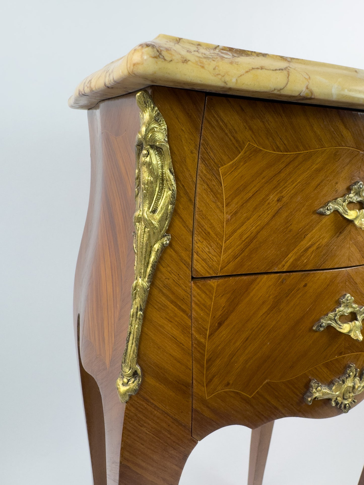 Antique French Empire Mahogany Gueridon with Marble Top & Gilt Metal Mounts