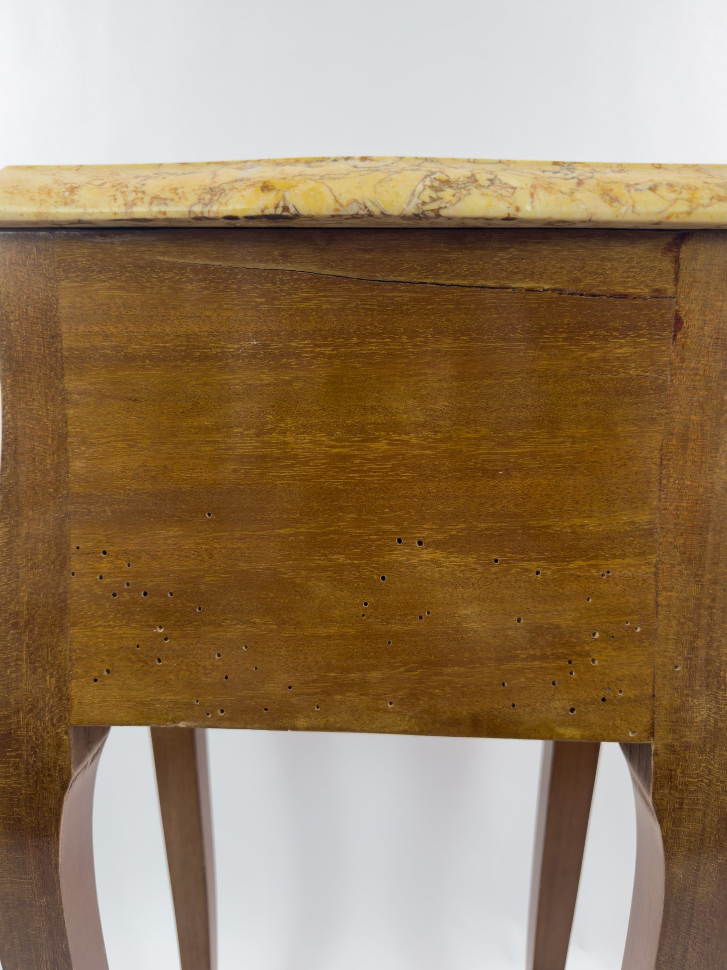 Antique French Empire Mahogany Gueridon with Marble Top & Gilt Metal Mounts