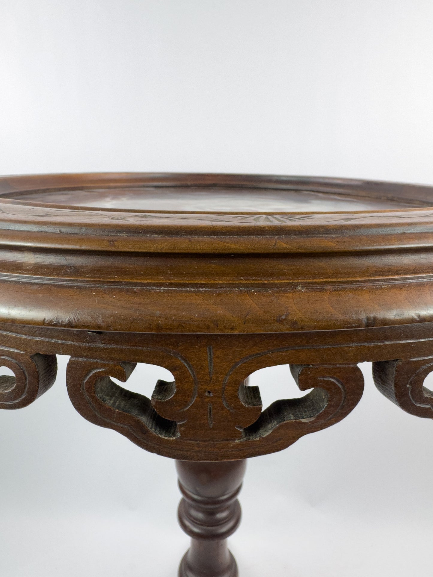 French Gueridon Side Table with Marble Top, Circa 1880–1900