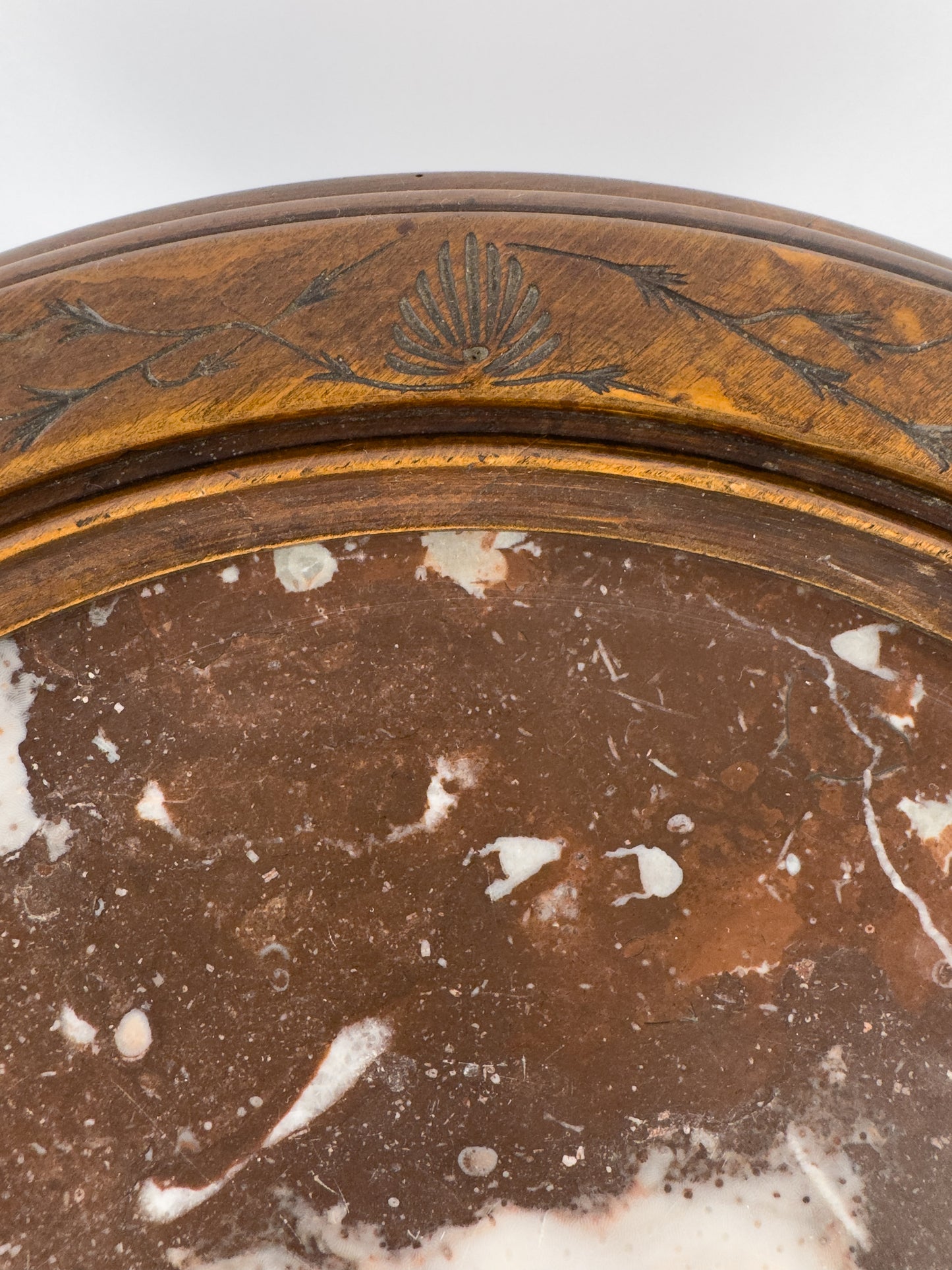 French Gueridon Side Table with Marble Top, Circa 1880–1900