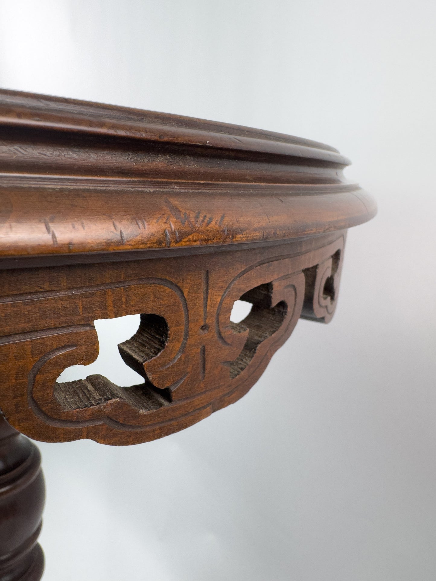 French Gueridon Side Table with Marble Top, Circa 1880–1900
