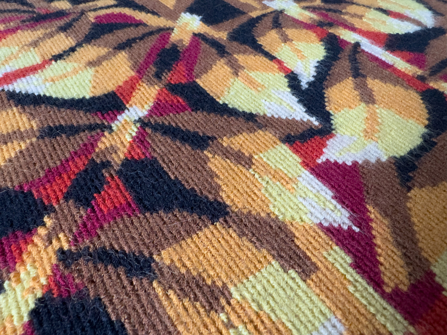 French Mid-Century Modern Wool Tapestry by Jean-Claude Bissery