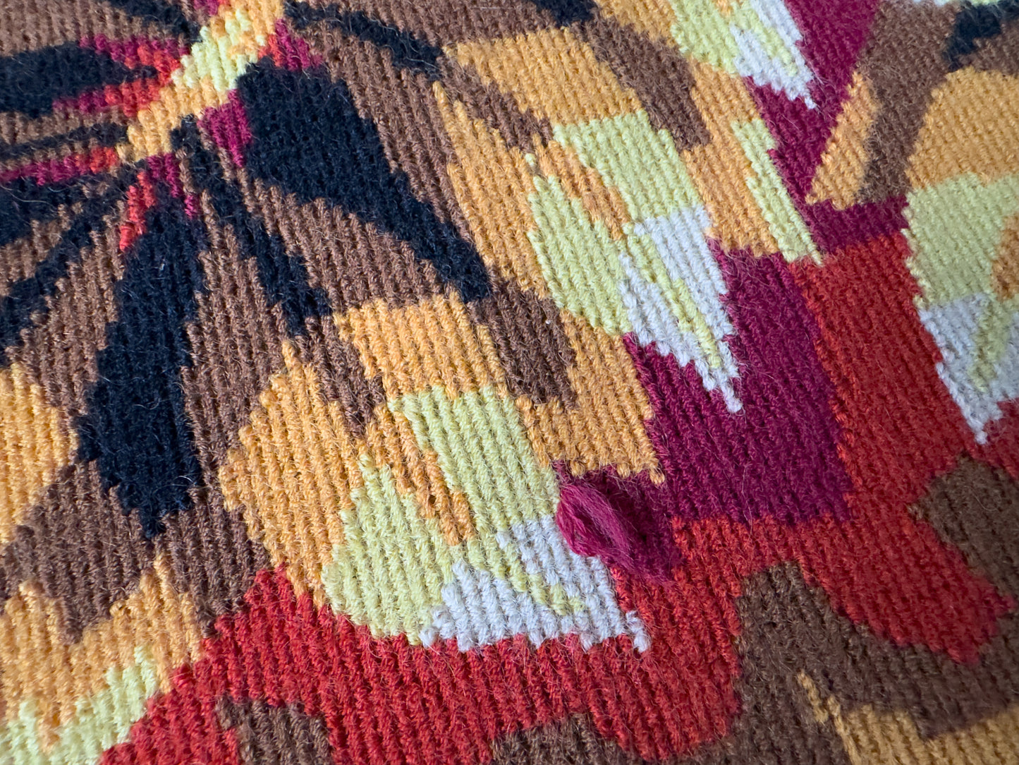 French Mid-Century Modern Wool Tapestry by Jean-Claude Bissery