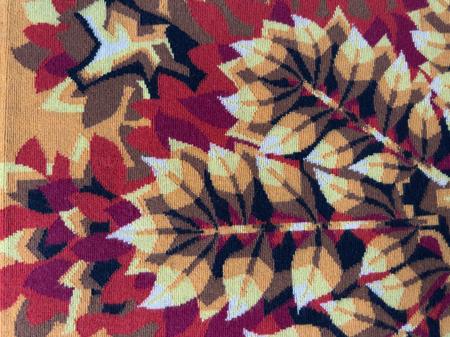 French Mid-Century Modern Wool Tapestry by Jean-Claude Bissery