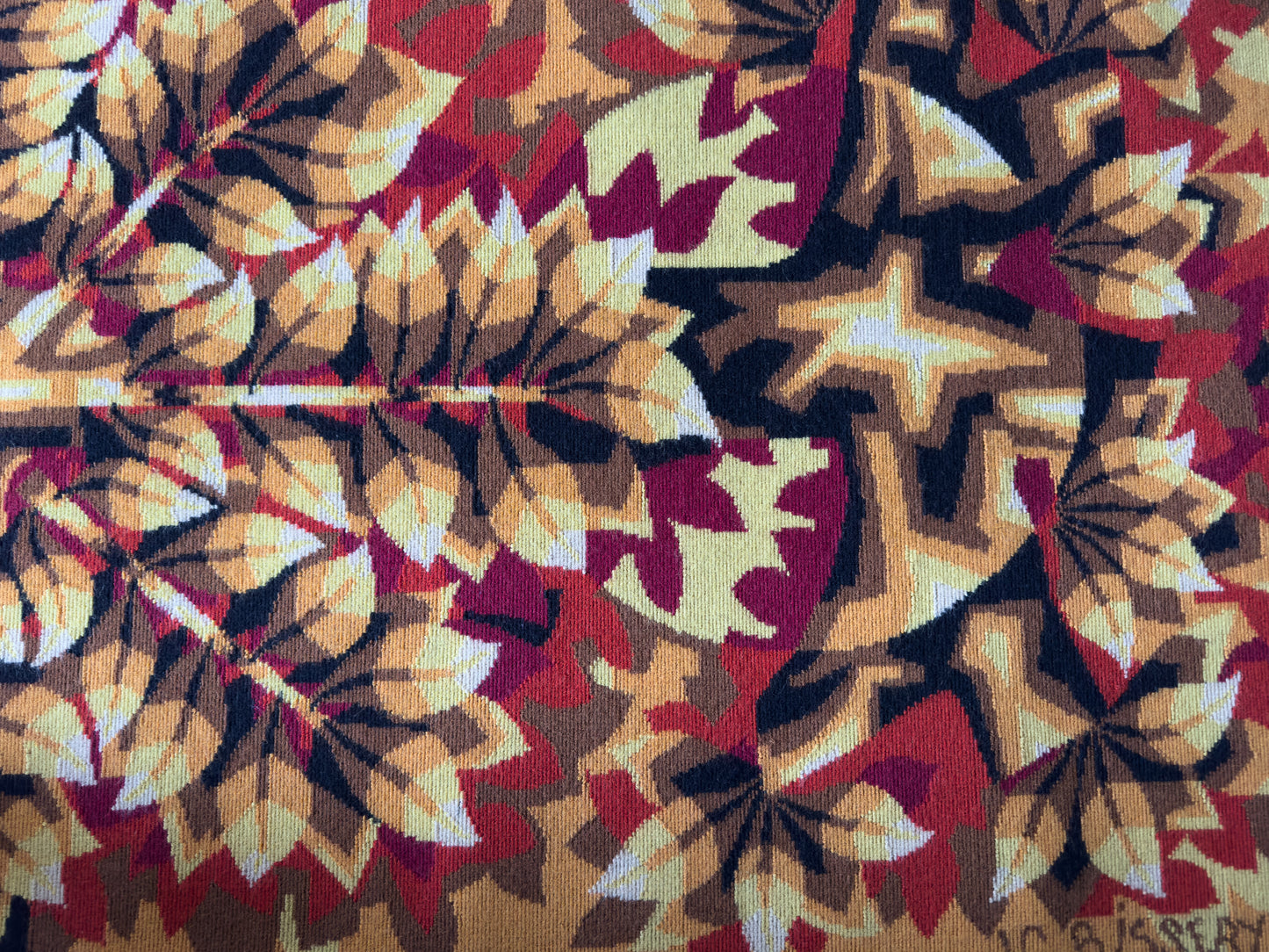 French Mid-Century Modern Wool Tapestry by Jean-Claude Bissery