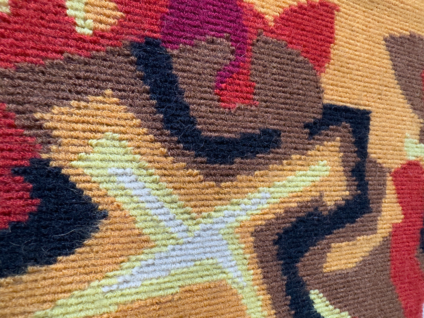 French Mid-Century Modern Wool Tapestry by Jean-Claude Bissery
