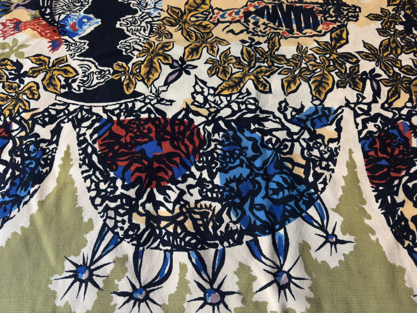 Jean Lurçat “L’Acquarium” French Modernist Wool Tapestry, Corot Paris, 1960s