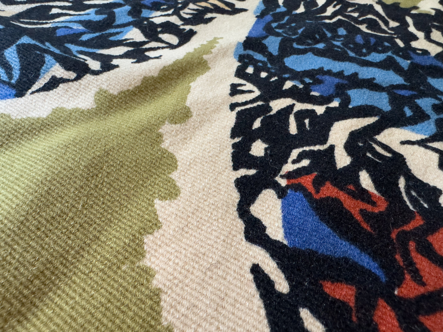 Jean Lurçat “L’Acquarium” French Modernist Wool Tapestry, Corot Paris, 1960s