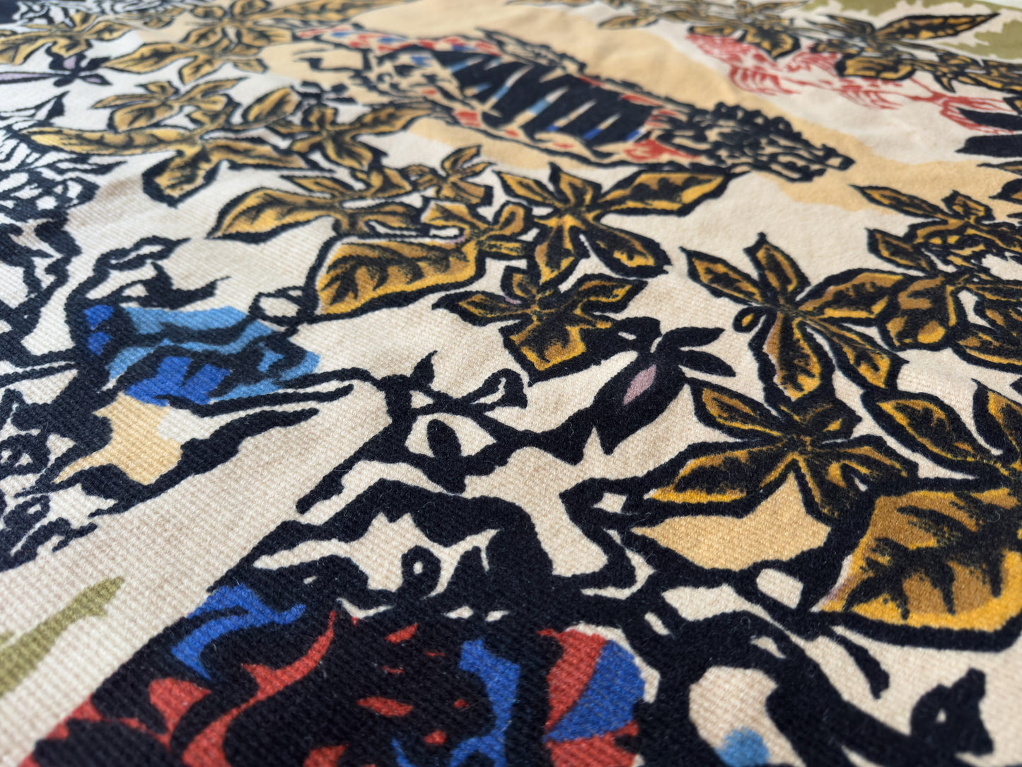 Jean Lurçat “L’Acquarium” French Modernist Wool Tapestry, Corot Paris, 1960s