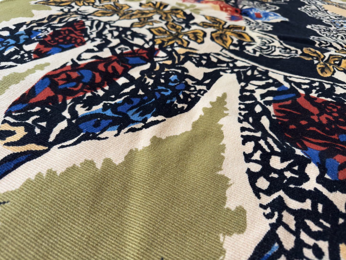 Jean Lurçat “L’Acquarium” French Modernist Wool Tapestry, Corot Paris, 1960s