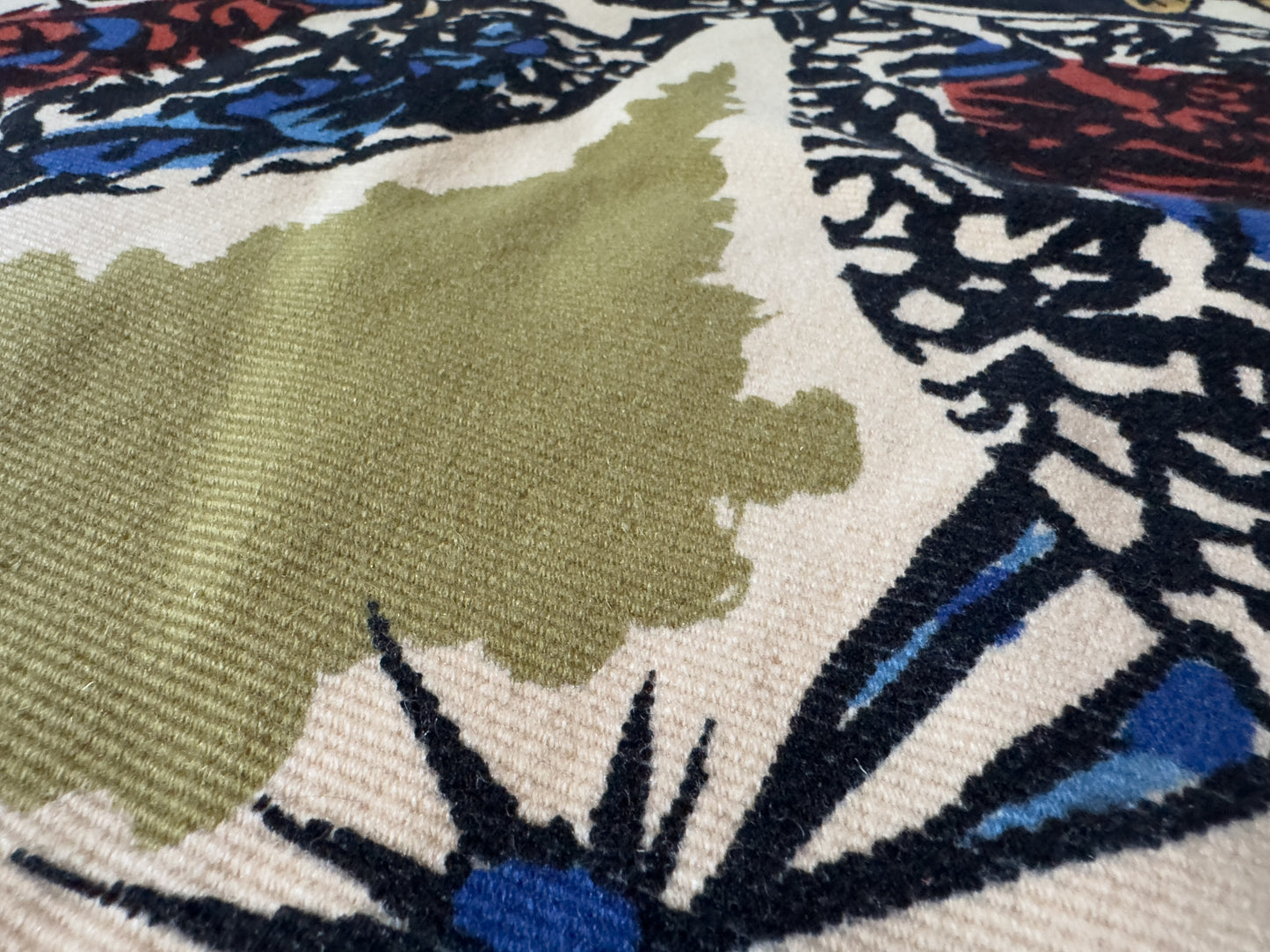 Jean Lurçat “L’Acquarium” French Modernist Wool Tapestry, Corot Paris, 1960s