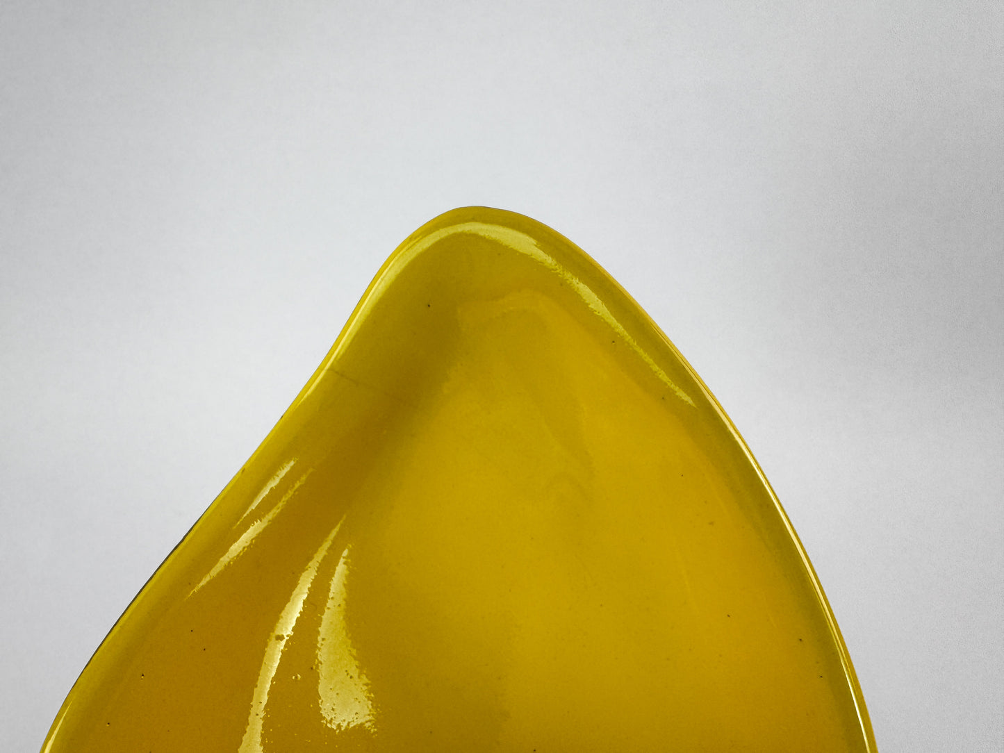 Ceramidi Sculptural Ceramic Vase with Yellow Glaze, Mid-Century French Studio Pottery