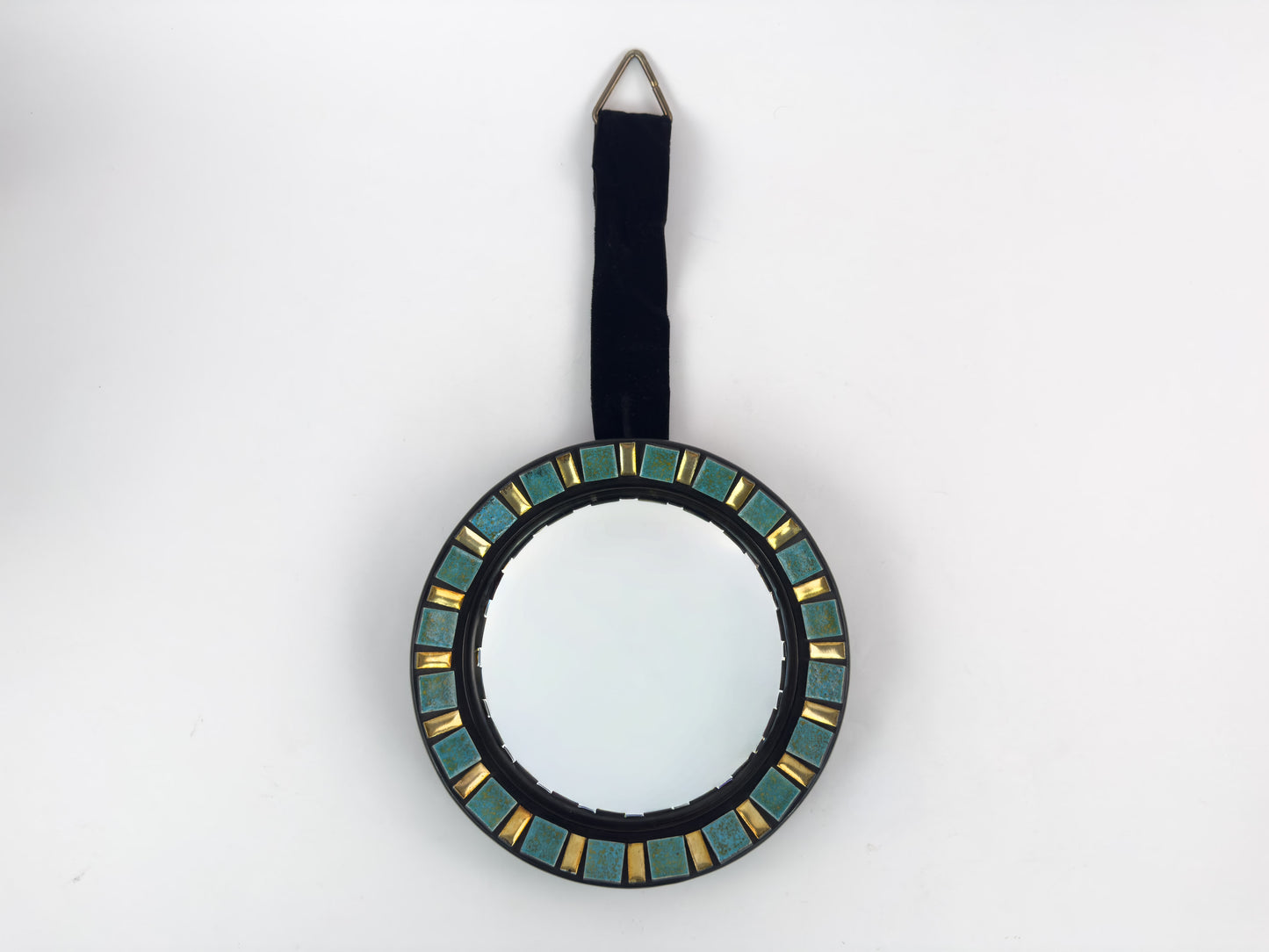 Vintage Convex Mirror (Oeil de Sorcière), Espelt-Influenced Design, 25 cm