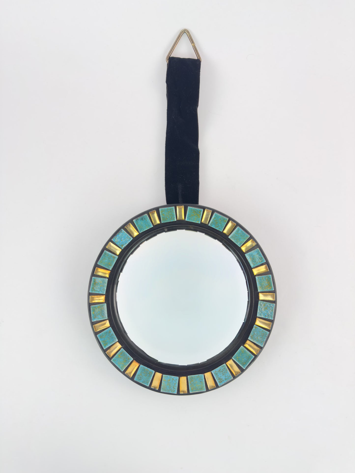 Vintage Convex Mirror (Oeil de Sorcière), Espelt-Influenced Design, 25 cm
