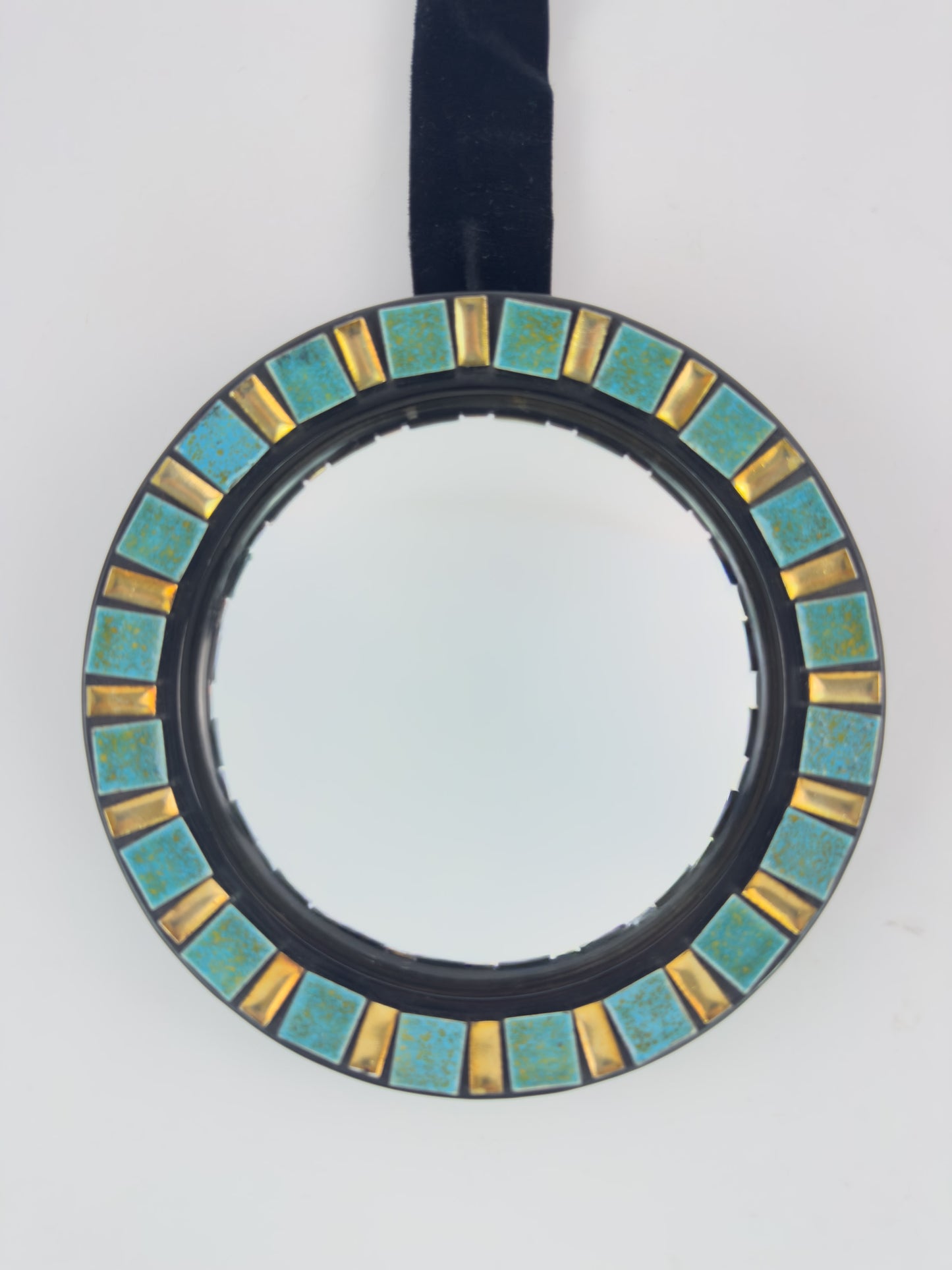 Vintage Convex Mirror (Oeil de Sorcière), Espelt-Influenced Design, 25 cm
