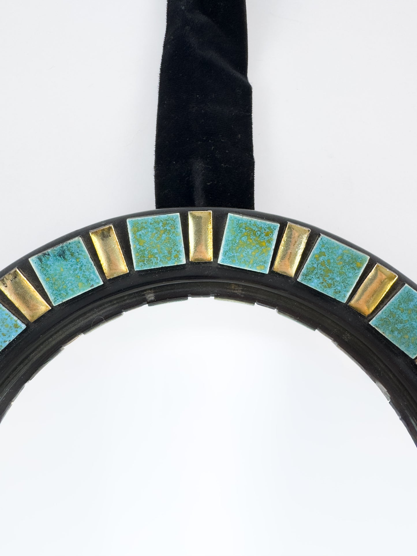 Vintage Convex Mirror (Oeil de Sorcière), Espelt-Influenced Design, 25 cm