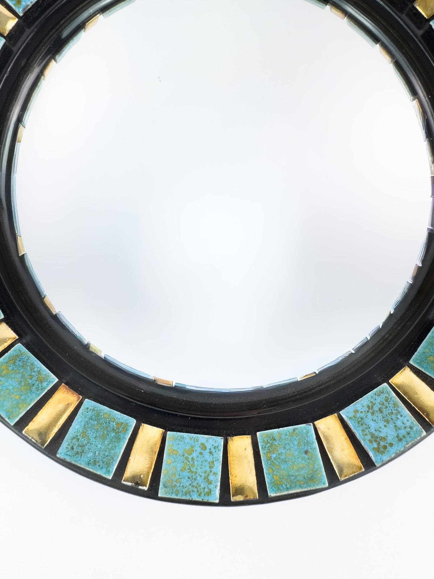 Vintage Convex Mirror (Oeil de Sorcière), Espelt-Influenced Design, 25 cm