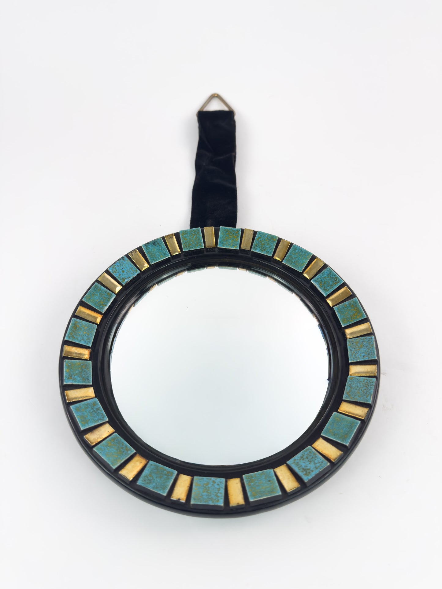 Vintage Convex Mirror (Oeil de Sorcière), Espelt-Influenced Design, 25 cm