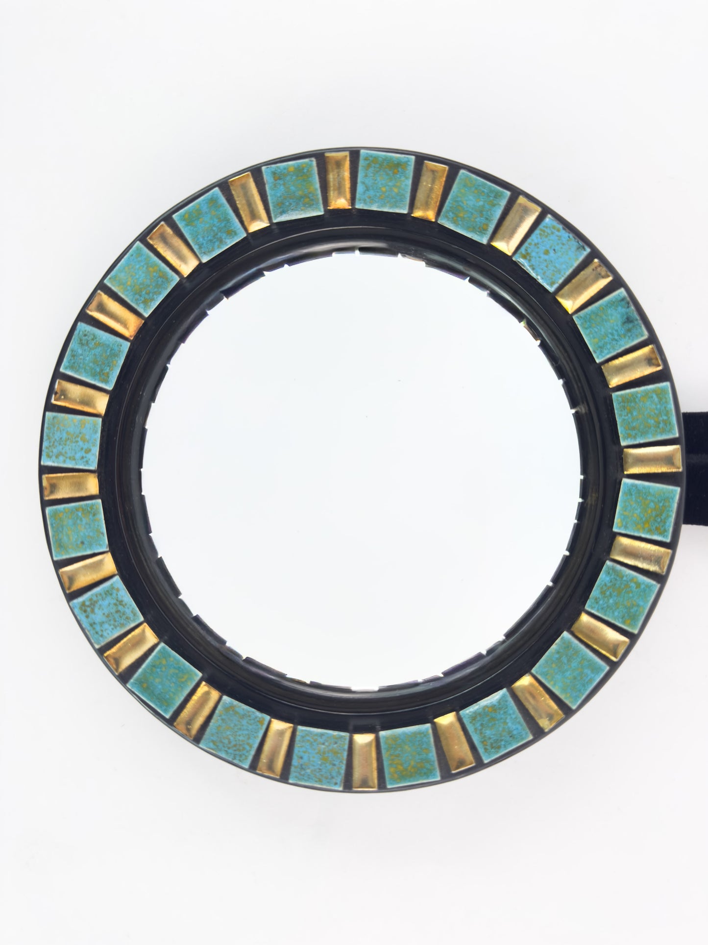 Vintage Convex Mirror (Oeil de Sorcière), Espelt-Influenced Design, 25 cm