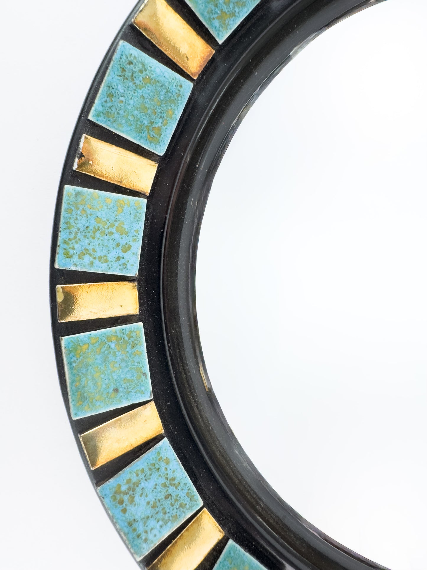 Vintage Convex Mirror (Oeil de Sorcière), Espelt-Influenced Design, 25 cm