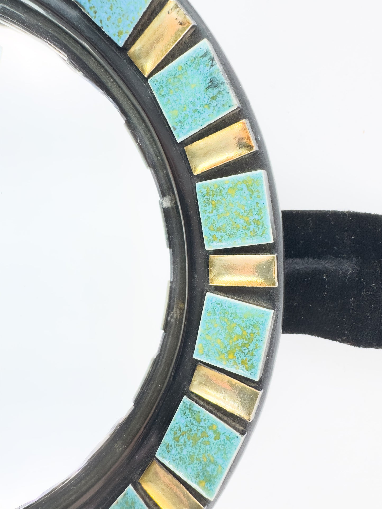 Vintage Convex Mirror (Oeil de Sorcière), Espelt-Influenced Design, 25 cm