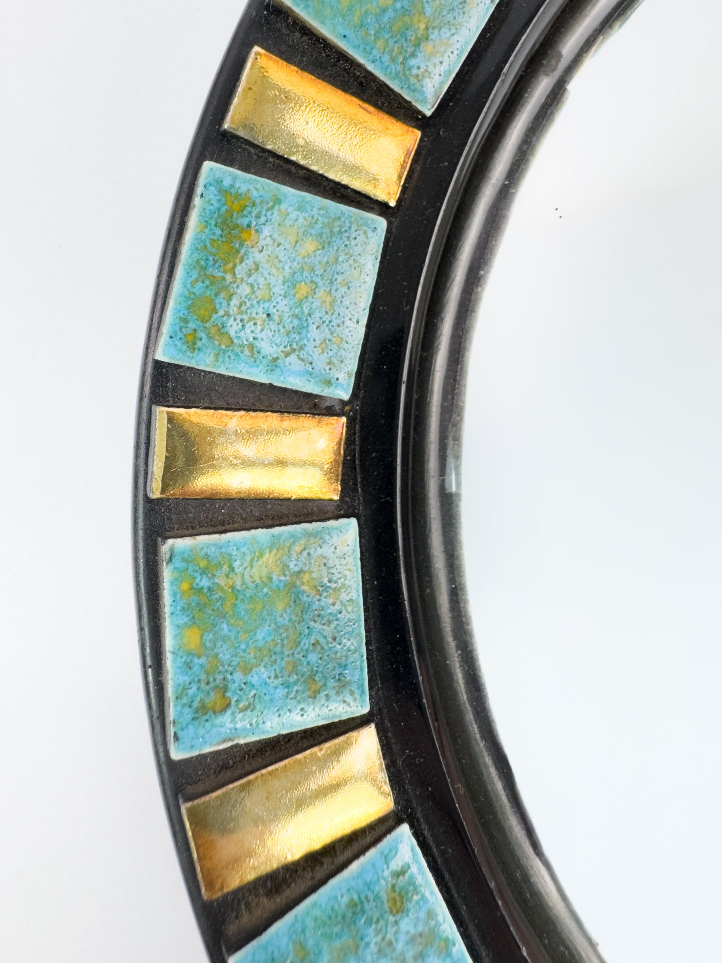 Vintage Convex Mirror (Oeil de Sorcière), Espelt-Influenced Design, 25 cm