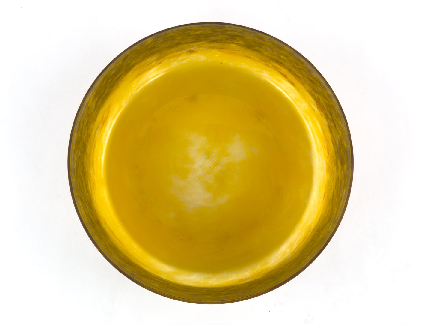 Signed Degué Art Deco Marbled Glass Centerpiece Bowl in Wrought Iron Mount, France 1930s