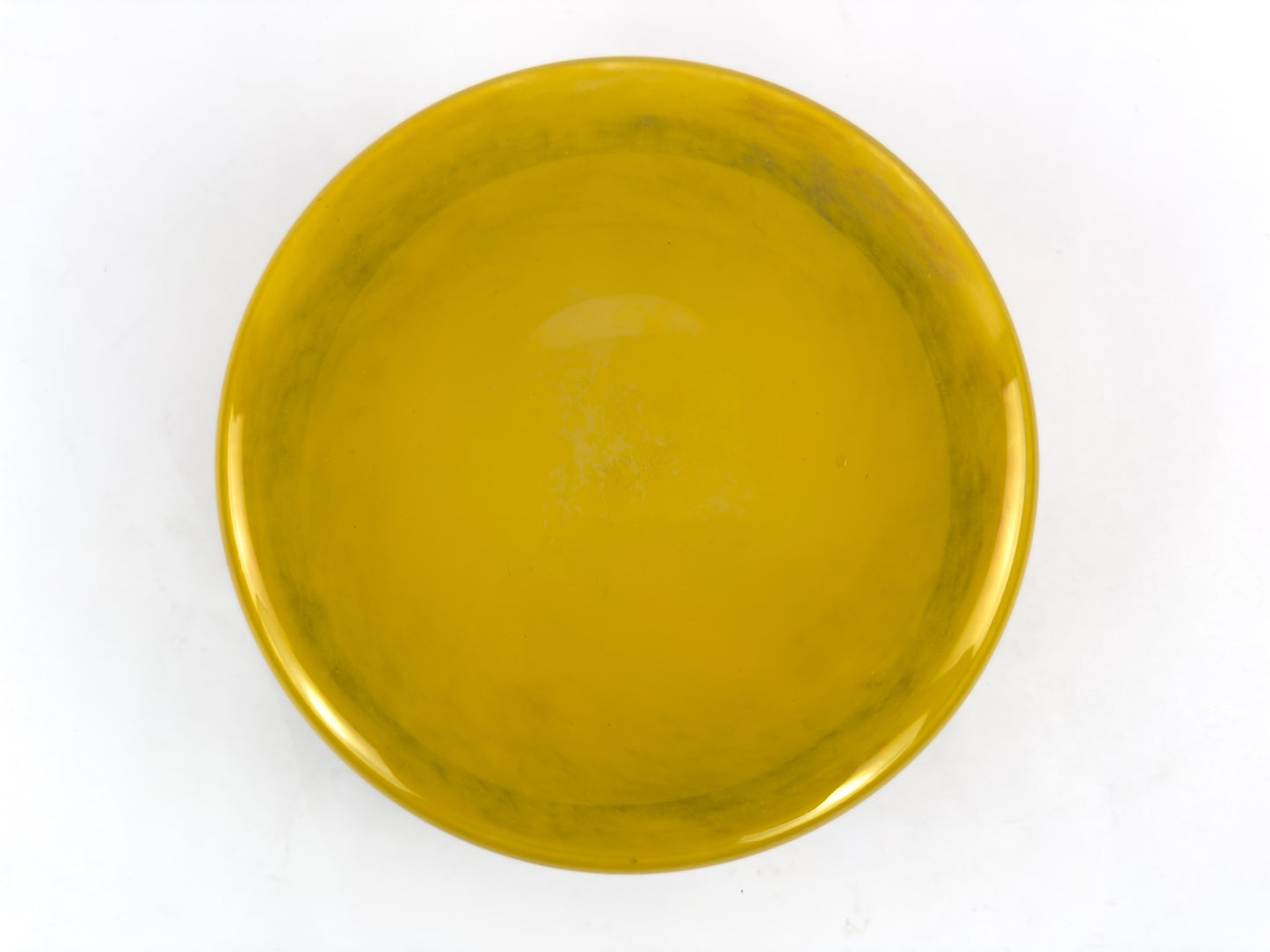 Signed Degué Art Deco Marbled Glass Centerpiece Bowl in Wrought Iron Mount, France 1930s