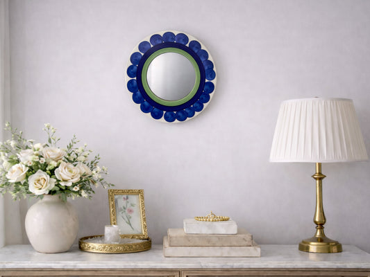 Marianne Westman for Rörstrand Piggelin Scandinavian Porcelain Wall Mirror, 1970s